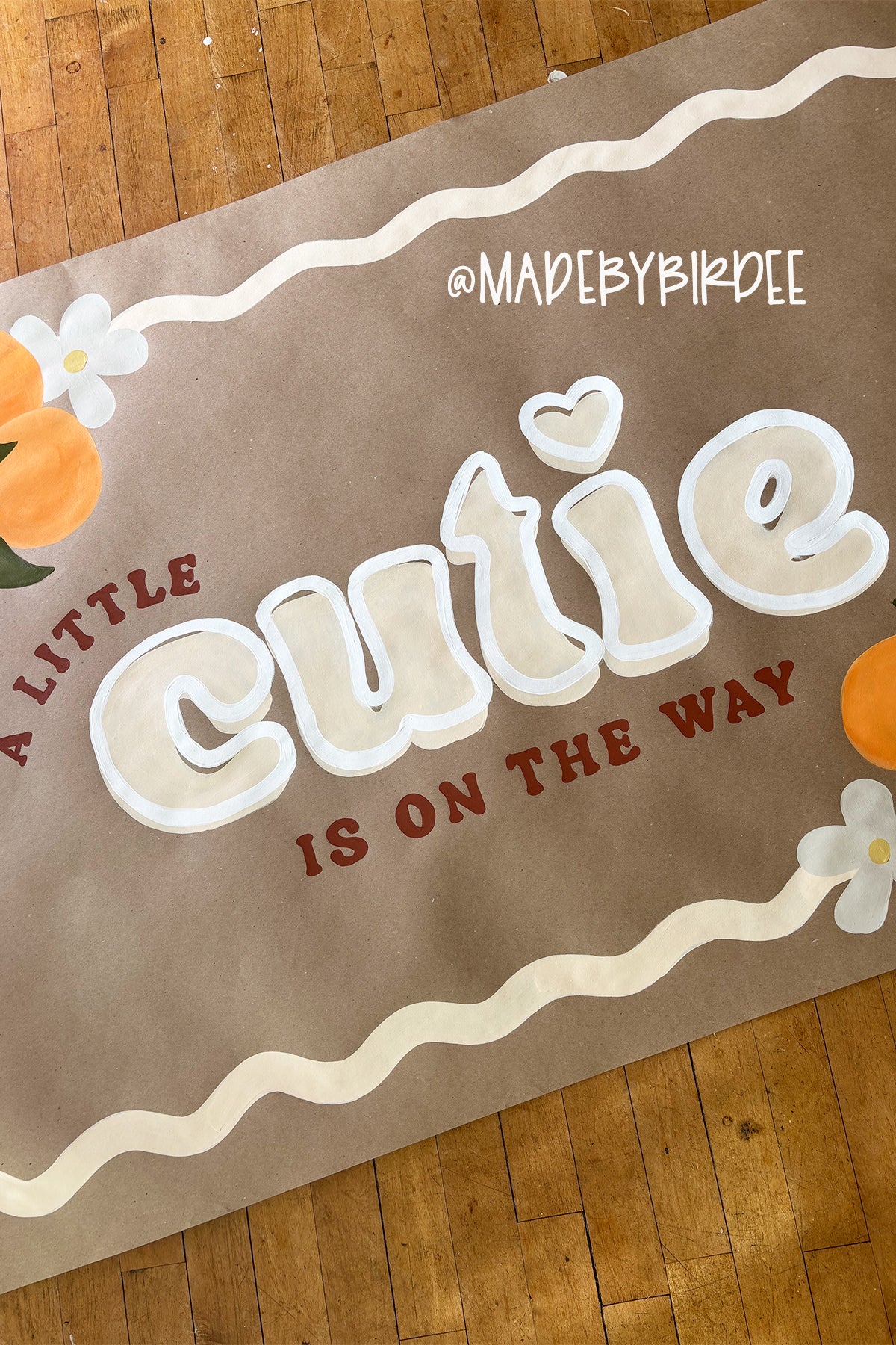 Little Cutie | Custom Baby Shower Banner | Personalized Party Decor