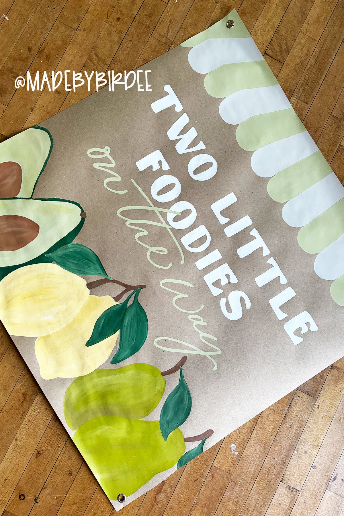 Two Foodies | Custom Baby Shower Banner | Personalized Party Decor
