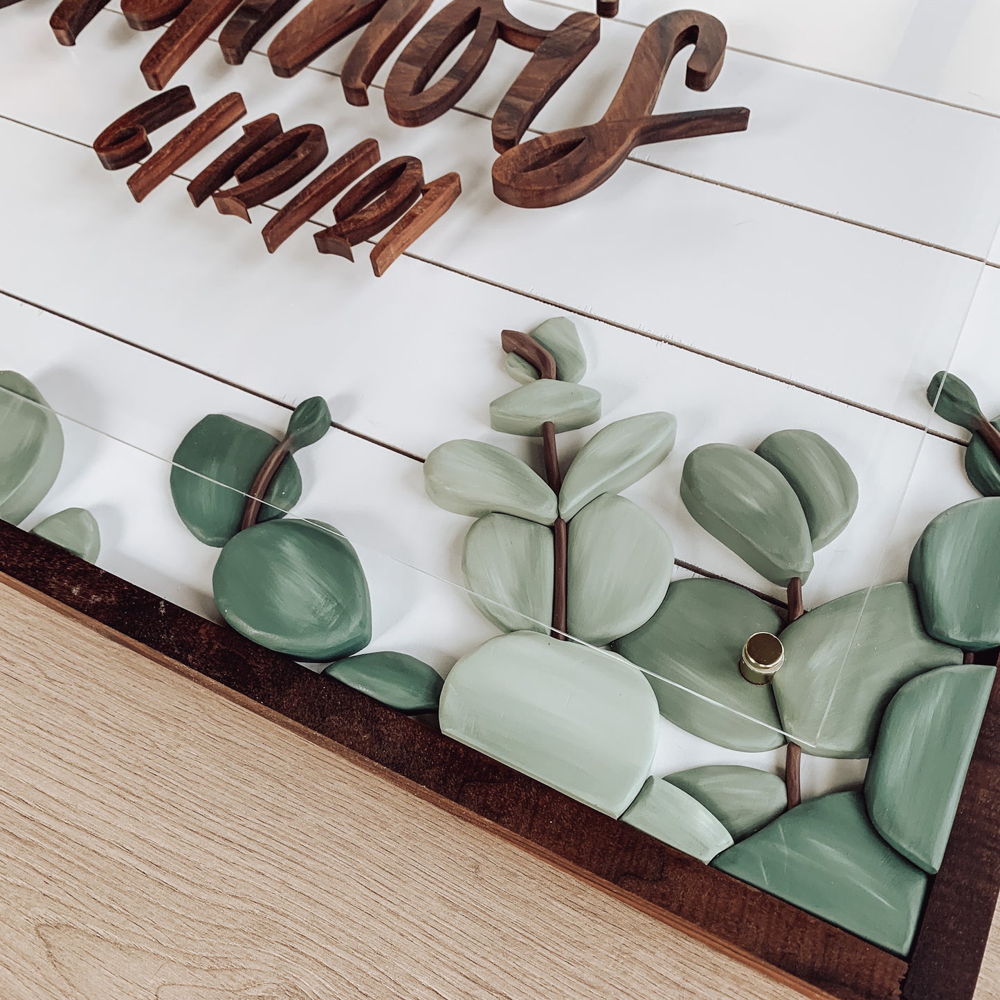 Leah | Custom 3D Name Sign | Farmhouse Chic Home Decor