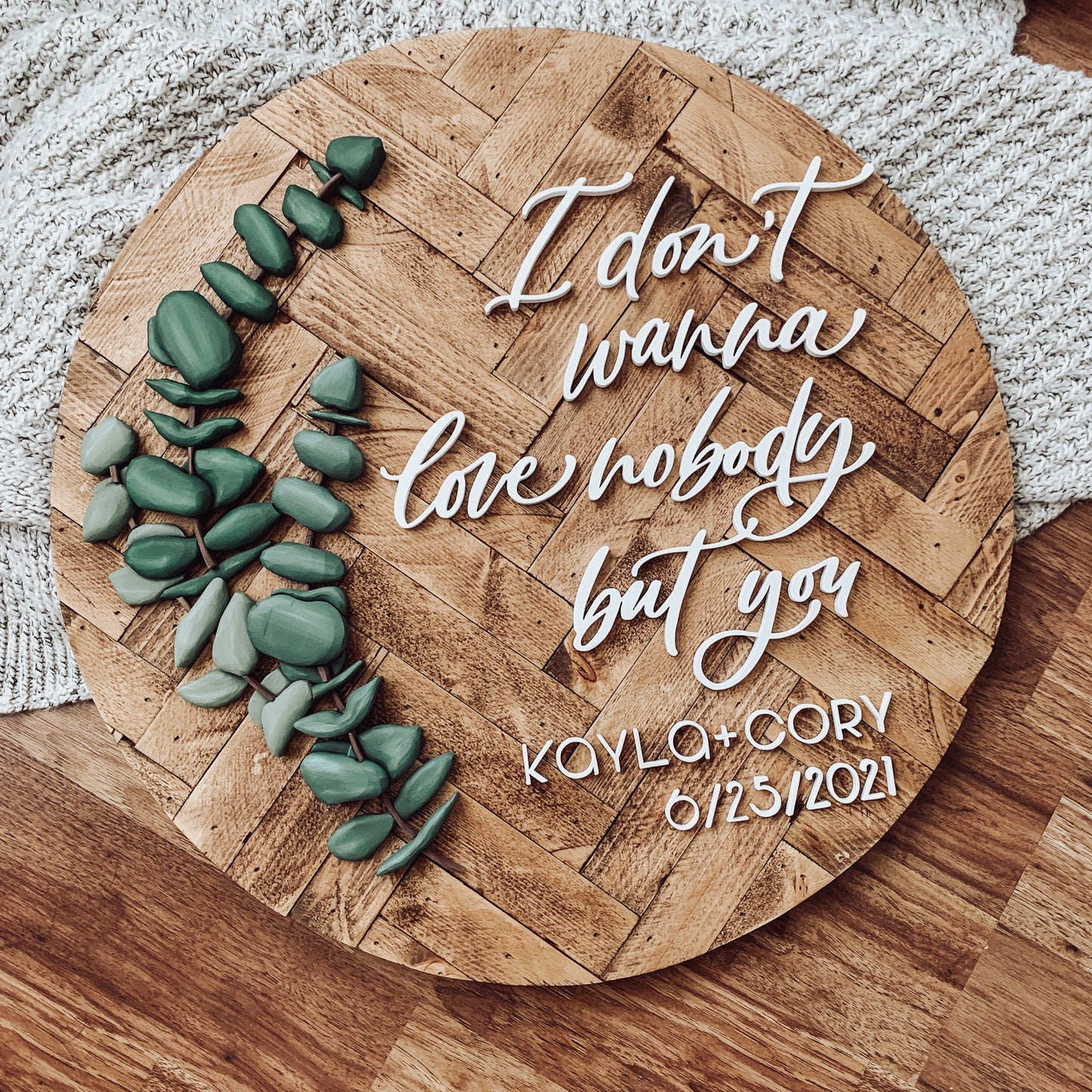 Cornell | Custom 3D Name Sign | Farmhouse Chic Home Decor