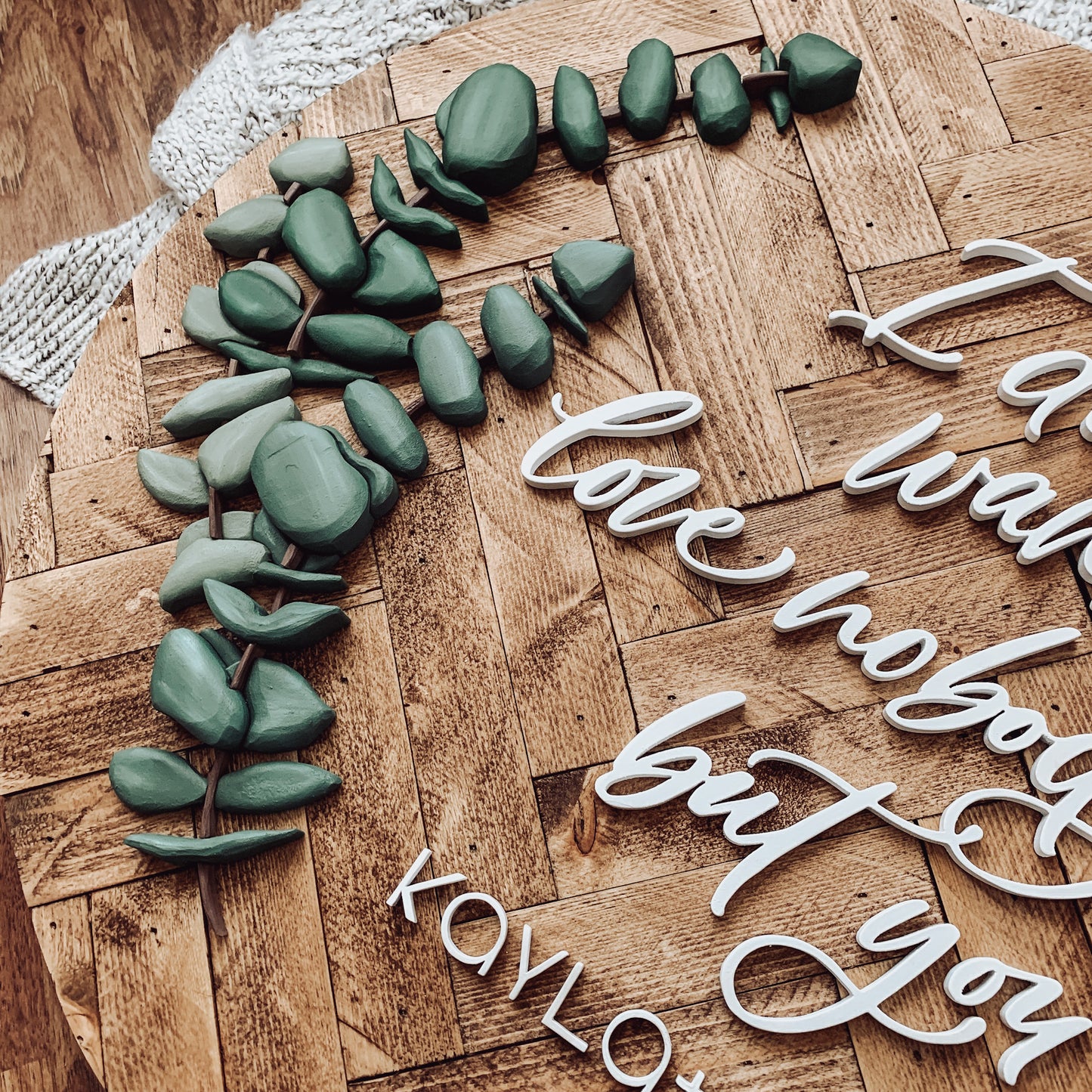 Cornell | Custom 3D Name Sign | Farmhouse Chic Home Decor