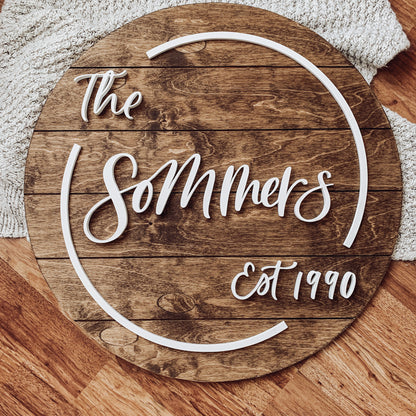 Martin | Custom 3D Name Sign | Farmhouse Chic Home Decor