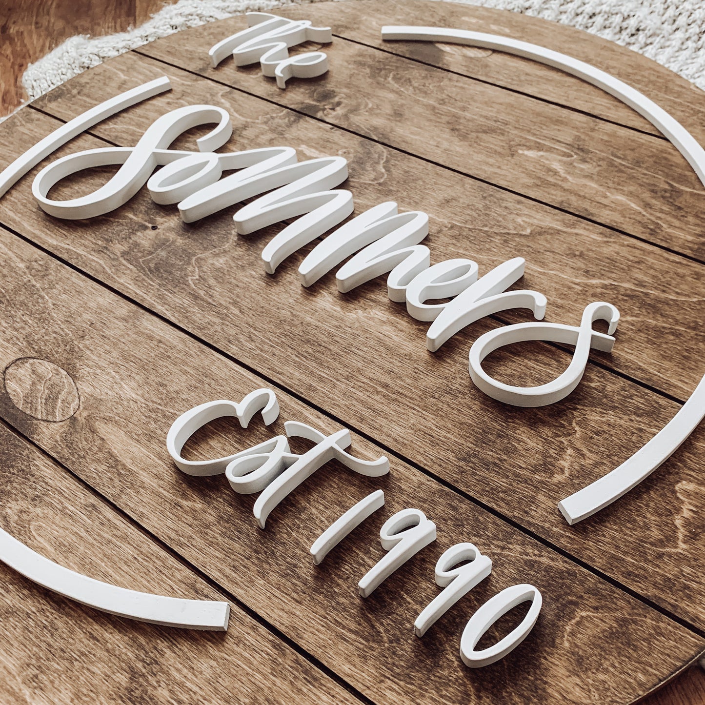 Martin | Custom 3D Name Sign | Farmhouse Chic Home Decor