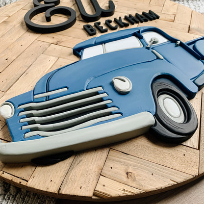 Eli | Custom 3D Name Sign | Farmhouse Chic Nursery Decor