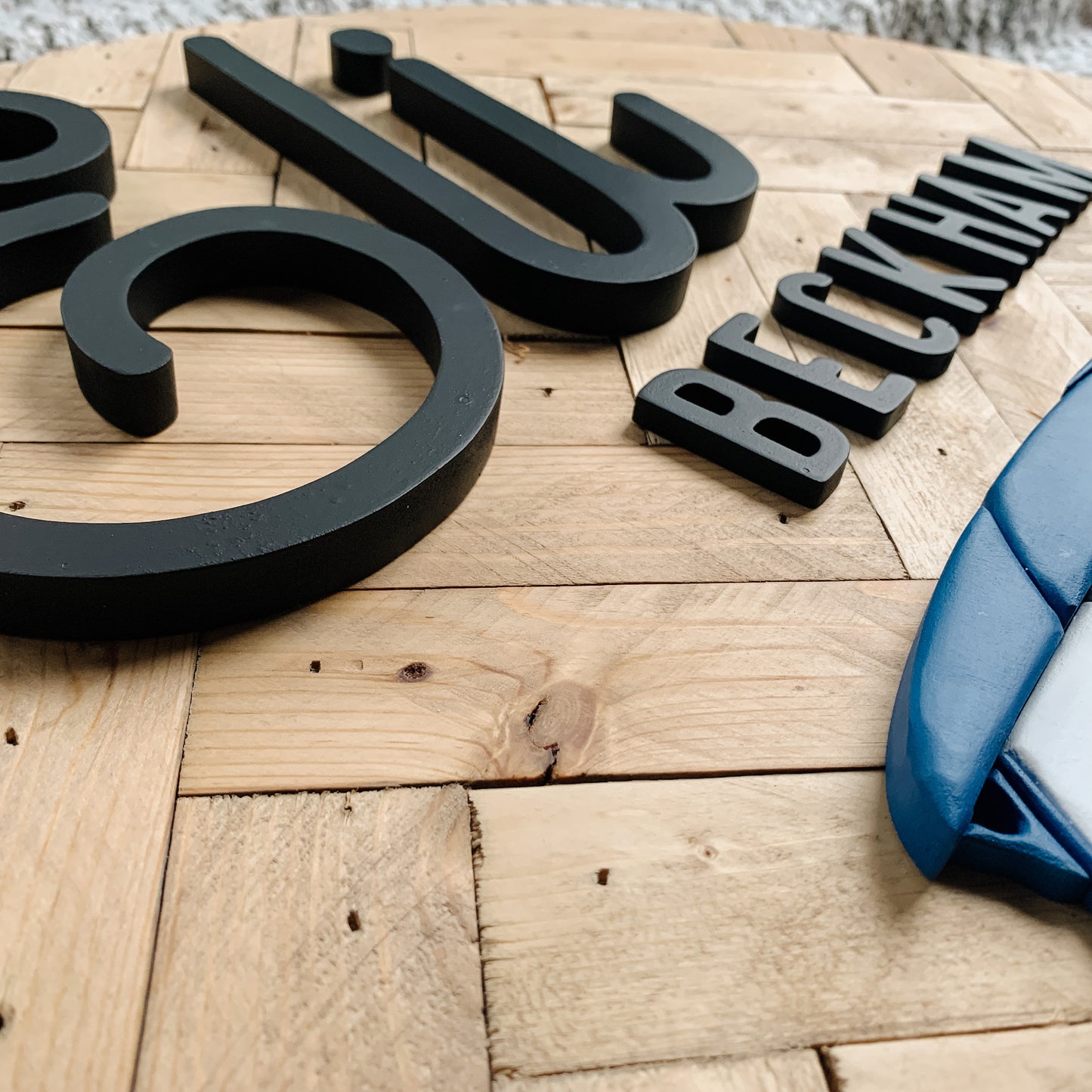 Eli | Custom 3D Name Sign | Farmhouse Chic Nursery Decor