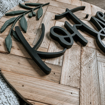 Macey | Custom 3D Name Sign | Farmhouse Chic Home Decor