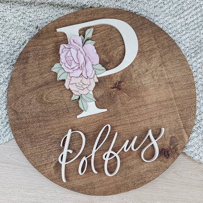 Sophia | Custom 3D Name Sign | Farmhouse Chic Home Decor