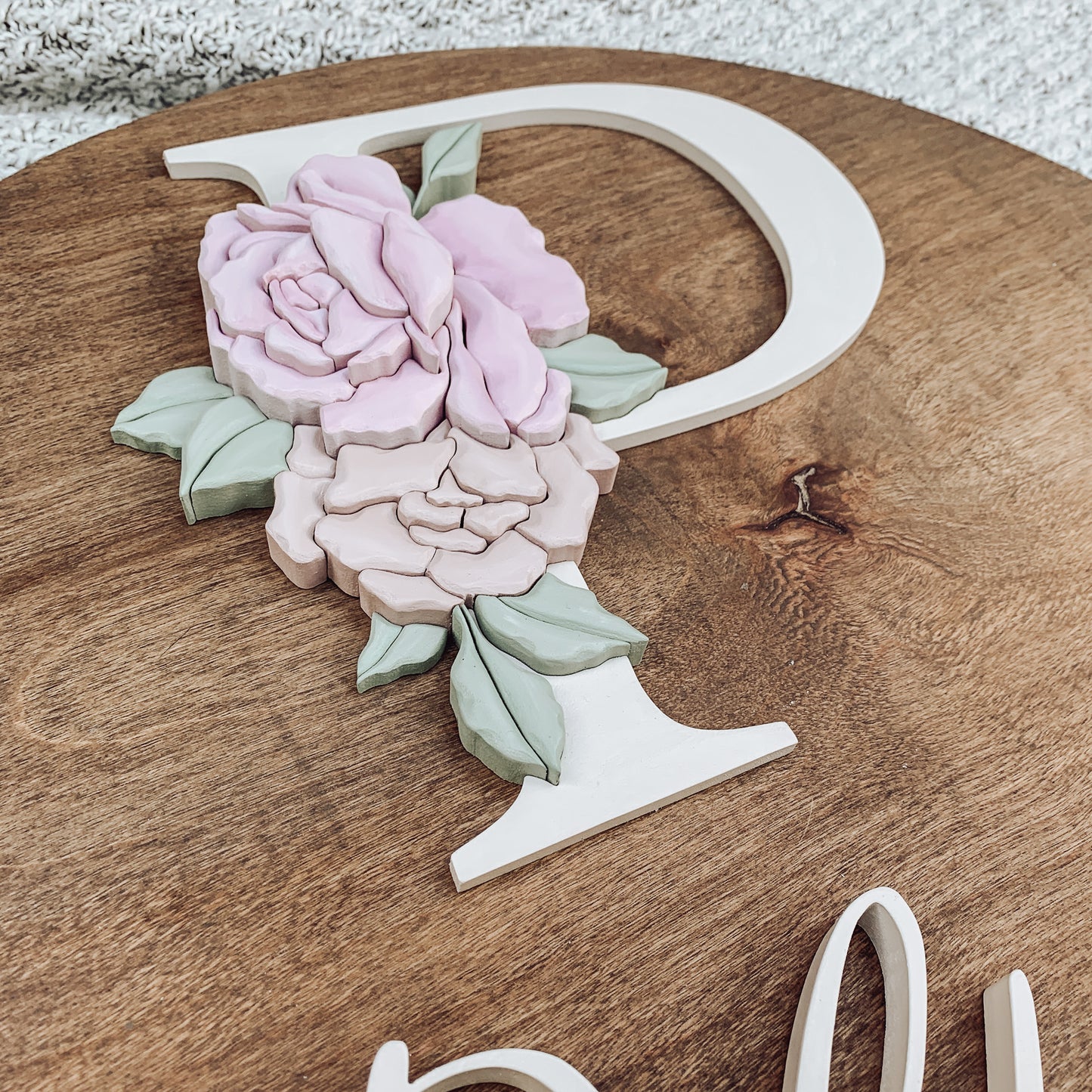 Sophia | Custom 3D Name Sign | Farmhouse Chic Home Decor