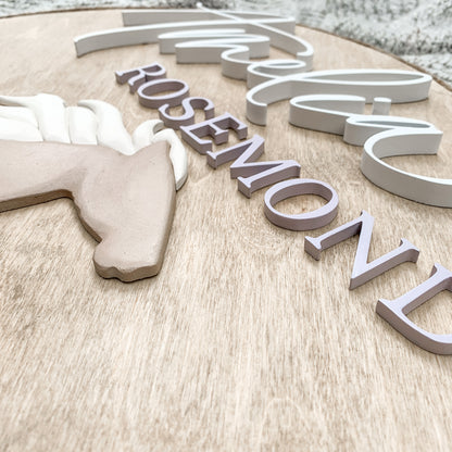 Amelia | Custom 3D Name Sign | Farmhouse Chic Nursery Decor