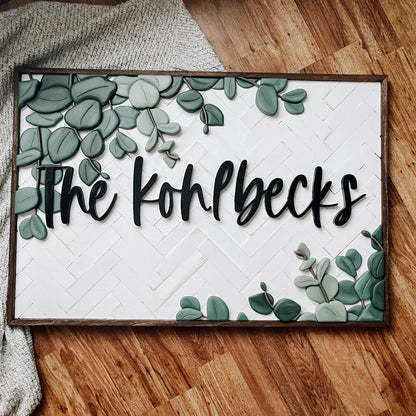 Leah | Custom 3D Name Sign | Farmhouse Chic Home Decor