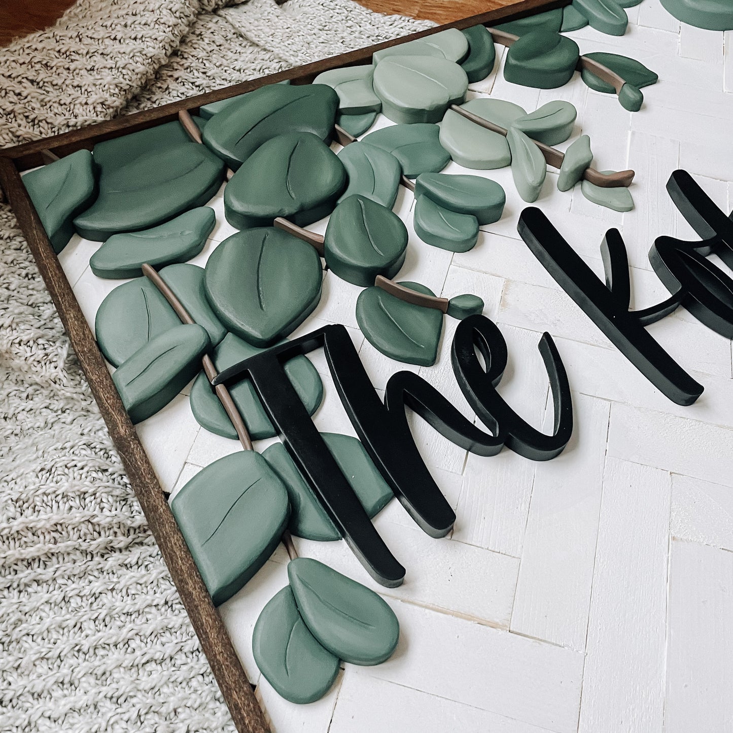 Leah | Custom 3D Name Sign | Farmhouse Chic Home Decor