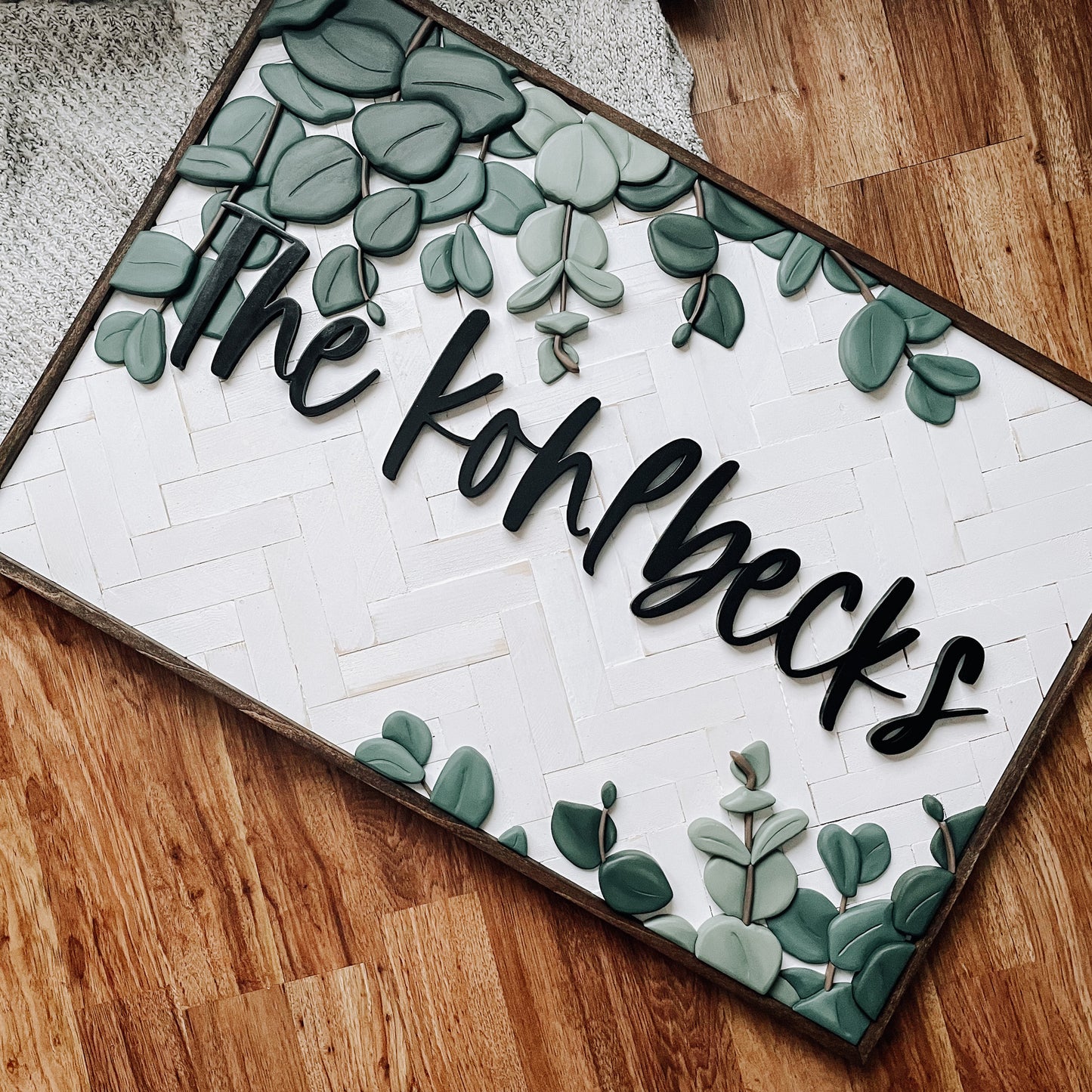 Leah | Custom 3D Name Sign | Farmhouse Chic Home Decor