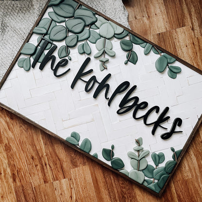 Leah | Custom 3D Name Sign | Farmhouse Chic Home Decor