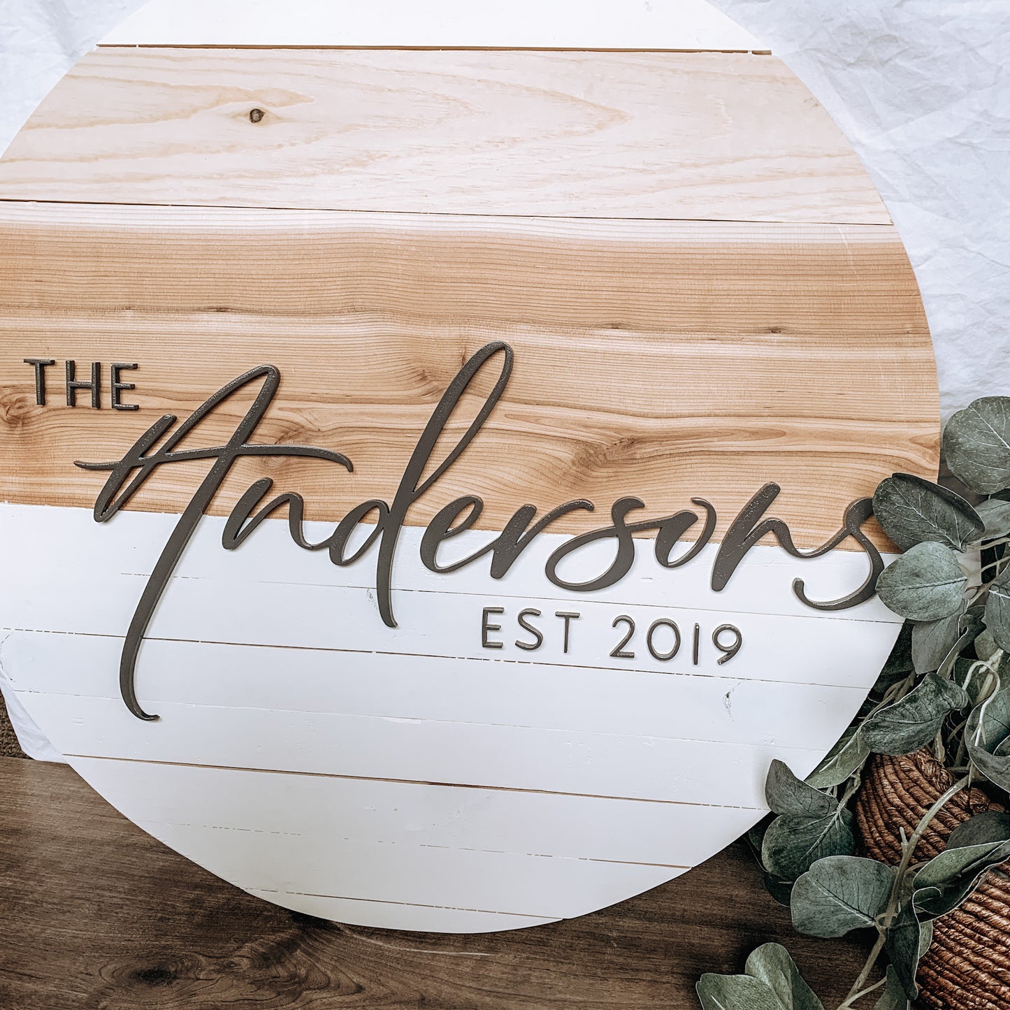 Darby | Custom 3D Name Sign | Farmhouse Chic Home Decor