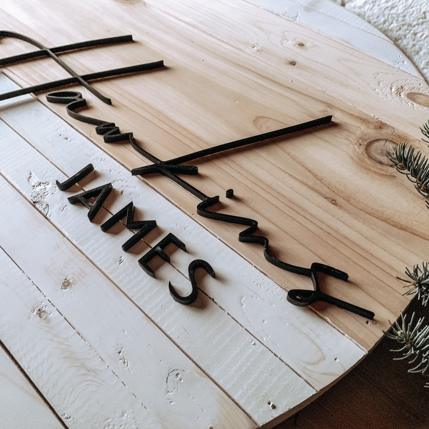Darby | Custom 3D Name Sign | Farmhouse Chic Home Decor