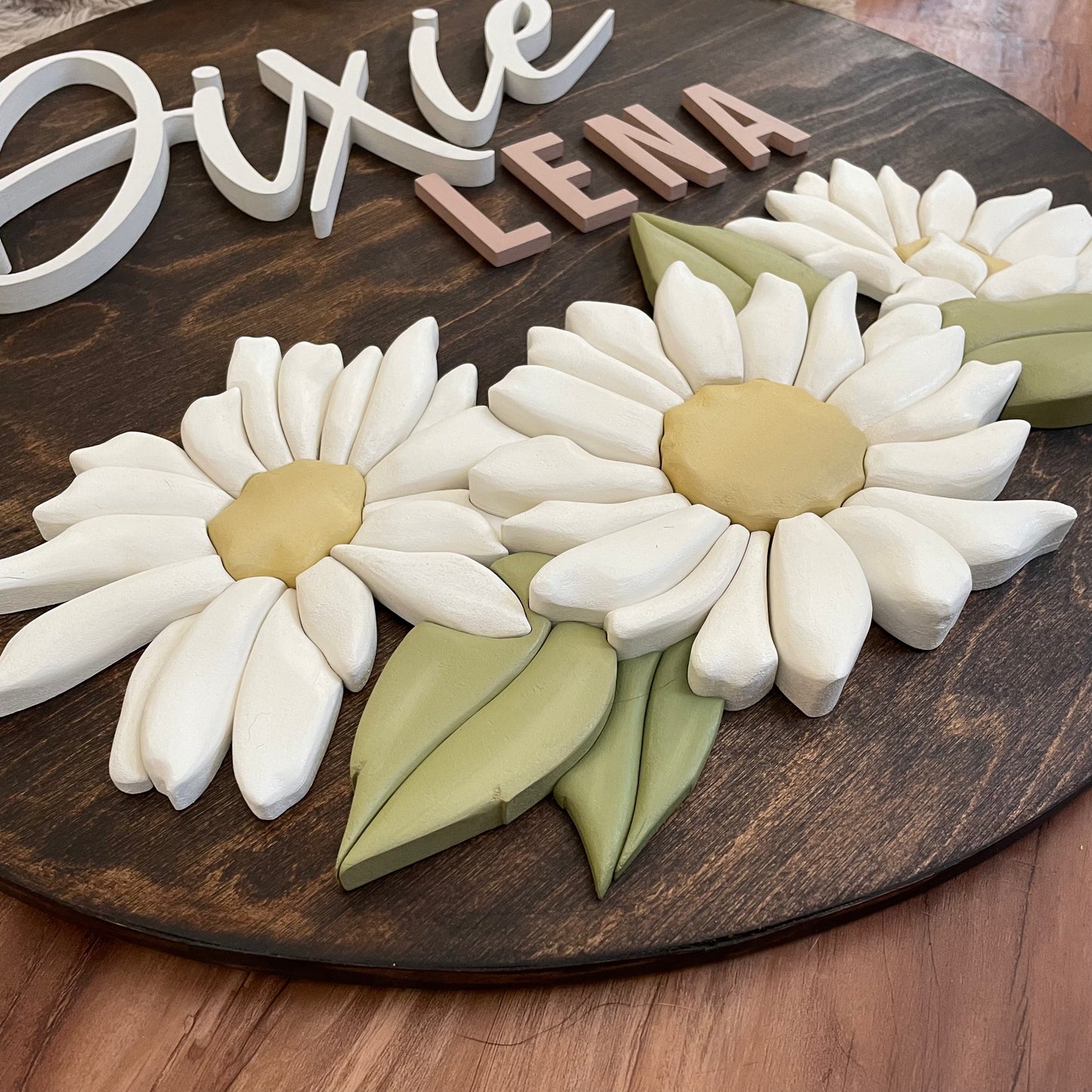 Dixie | Custom 3D Name Sign | Farmhouse Chic Nursery Decor