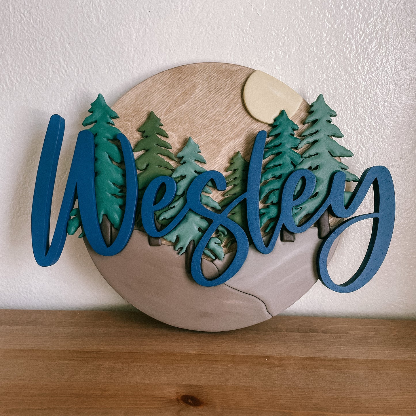Ash | Custom 3D Name Sign | Farmhouse Chic Nursery Decor