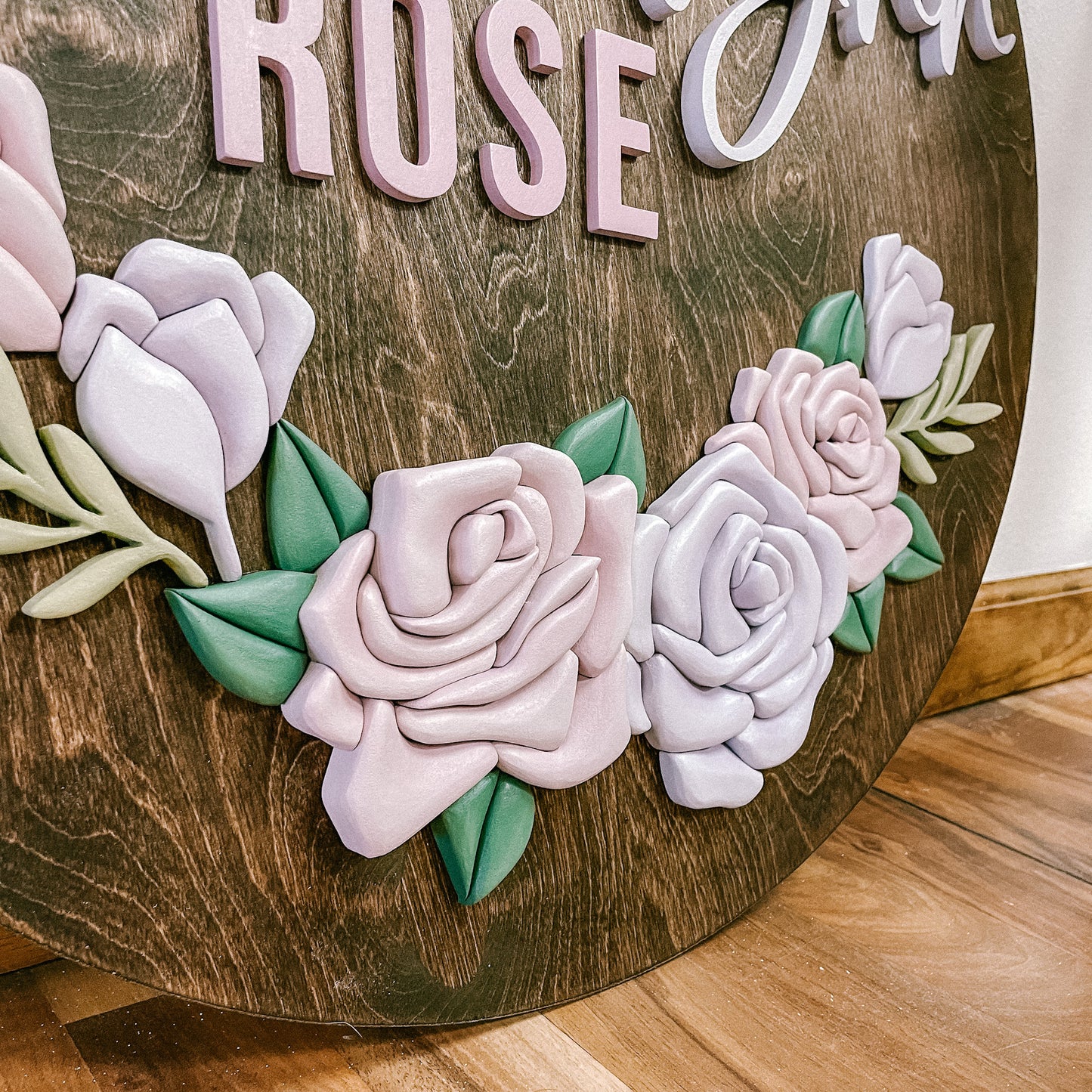 Gloria | Custom 3D Name Sign | Farmhouse Chic Nursery Decor