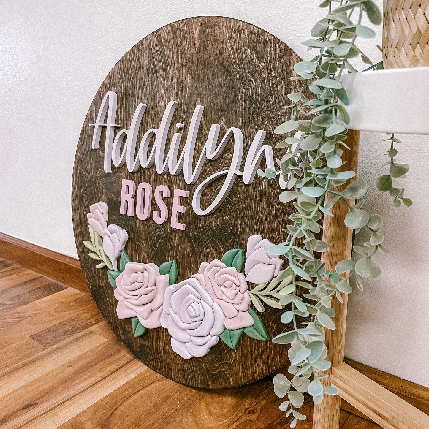 Gloria | Custom 3D Name Sign | Farmhouse Chic Nursery Decor