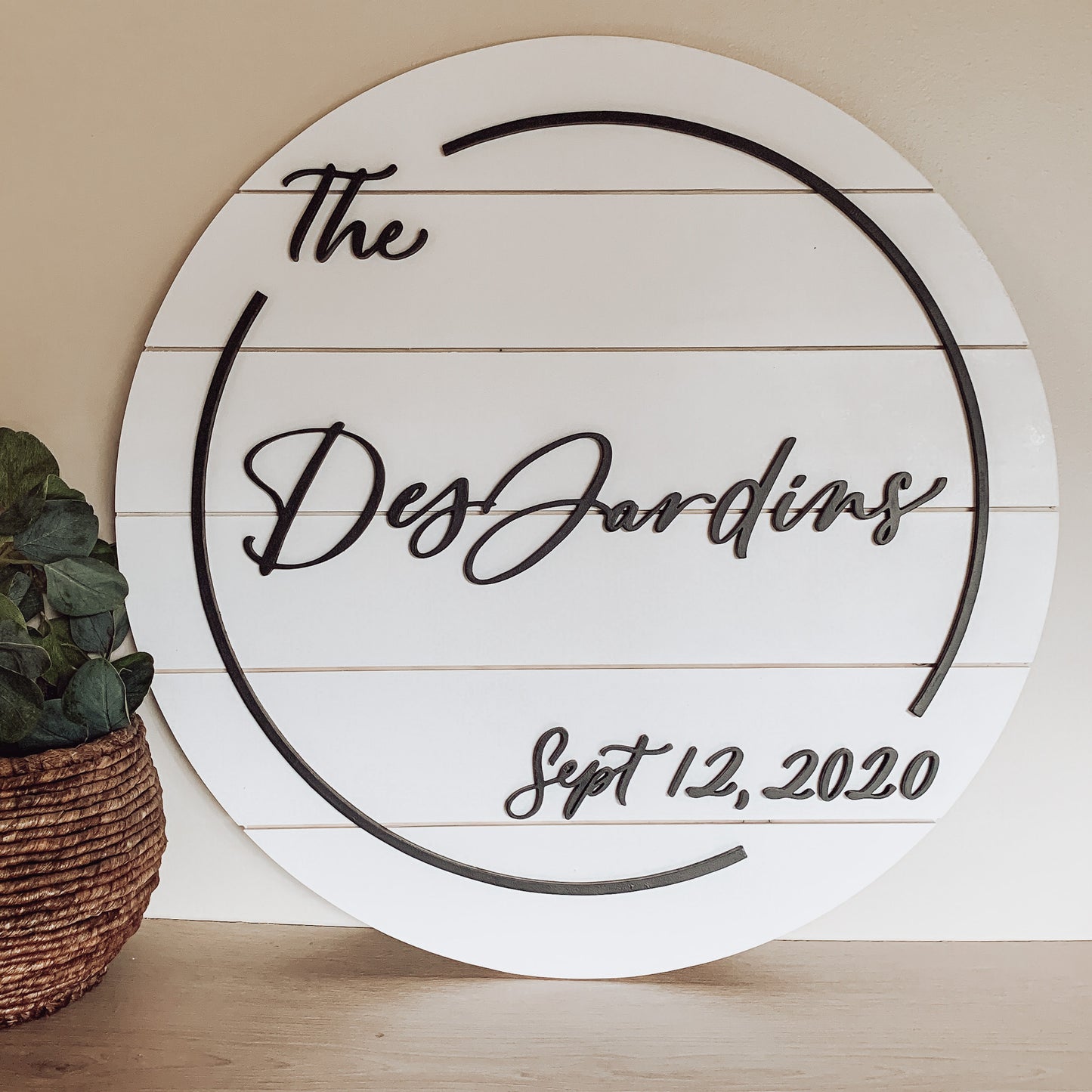 Martin | Custom 3D Name Sign | Farmhouse Chic Home Decor