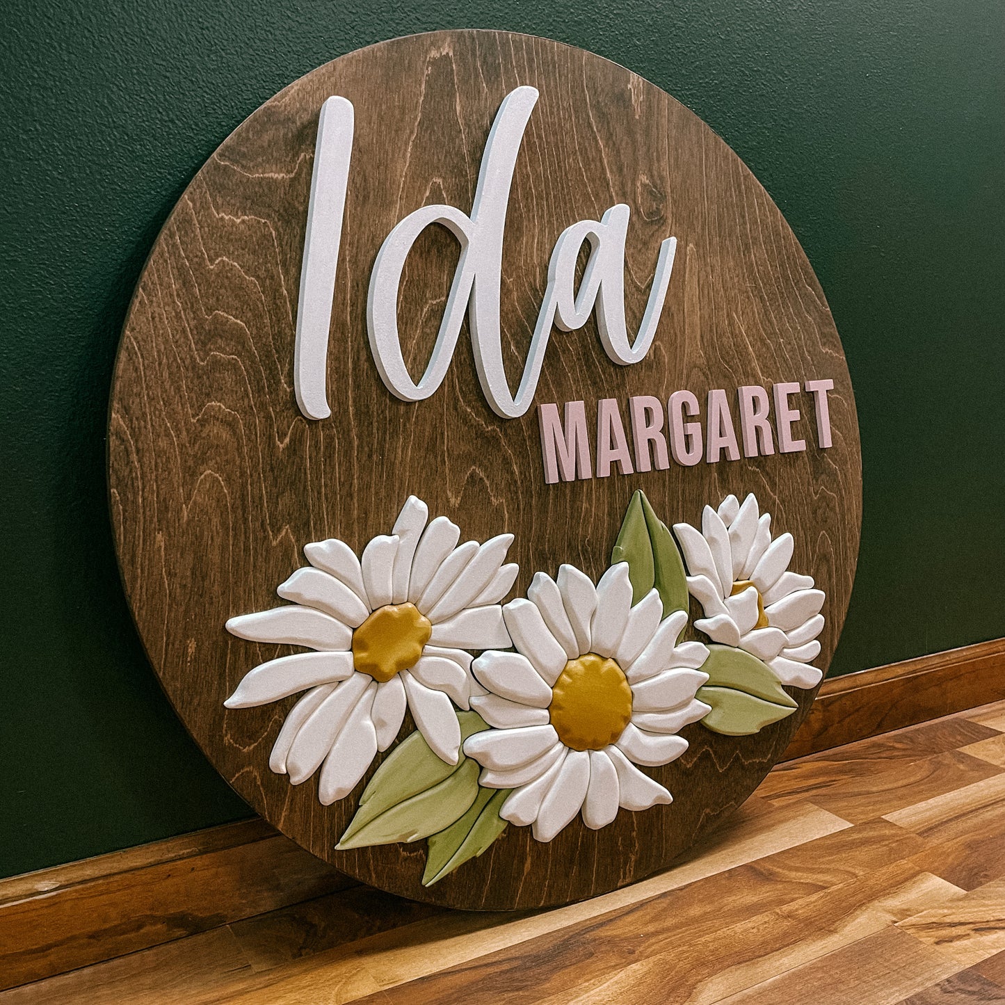 Dixie | Custom 3D Name Sign | Farmhouse Chic Nursery Decor
