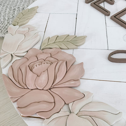 Nellie | Custom 3D Name Sign | Farmhouse Chic Nursery Decor