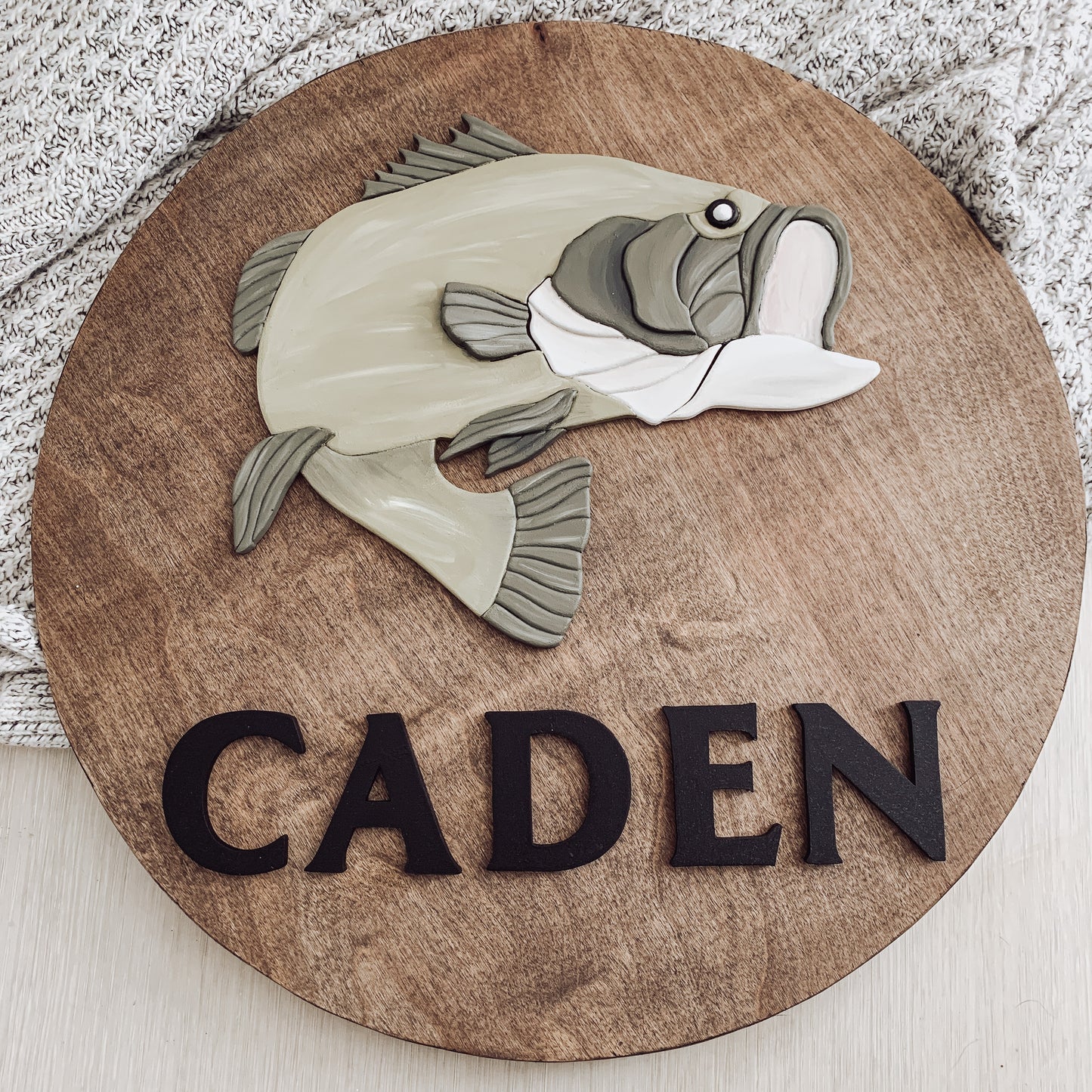 Finn | Custom 3D Name Sign | Farmhouse Chic Nursery Decor