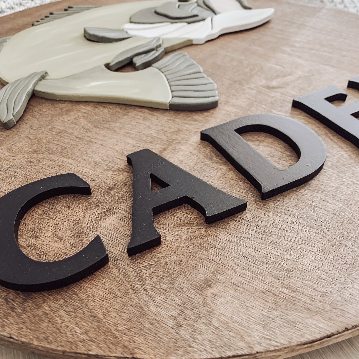 Finn | Custom 3D Name Sign | Farmhouse Chic Nursery Decor