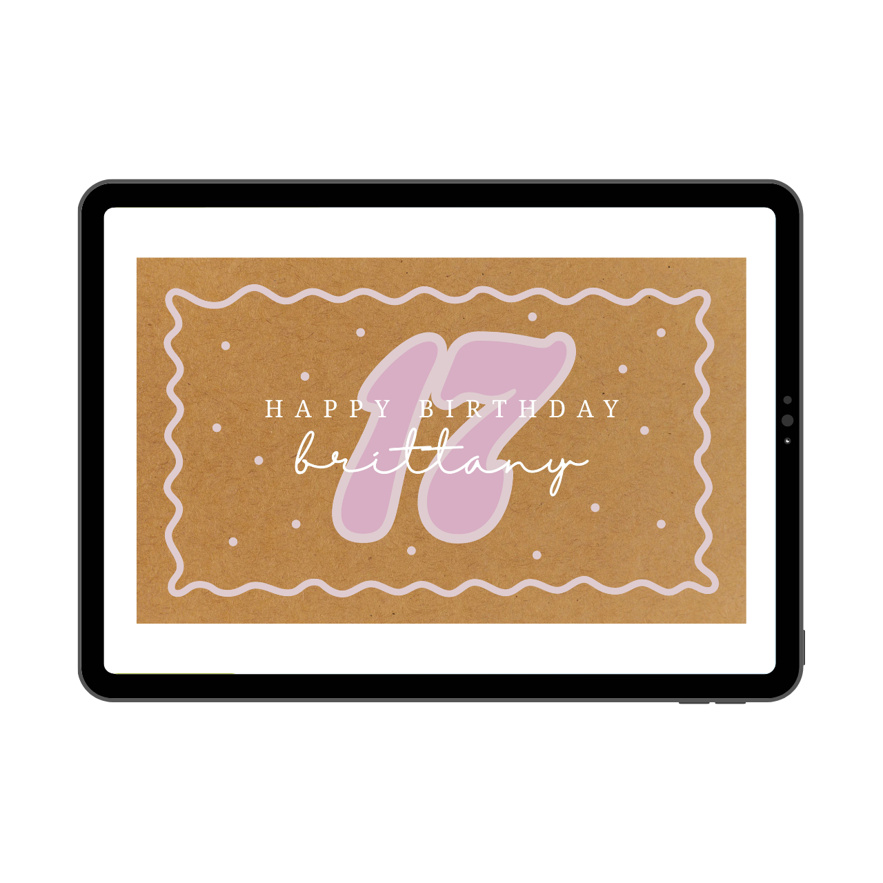 Polka Dot Birthday Template