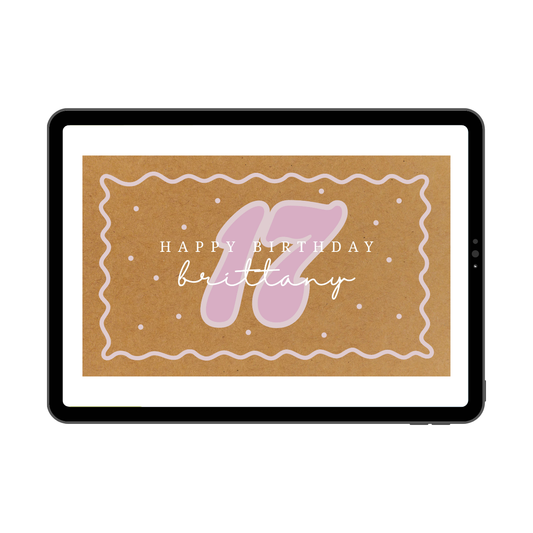 Polka Dot Birthday Template