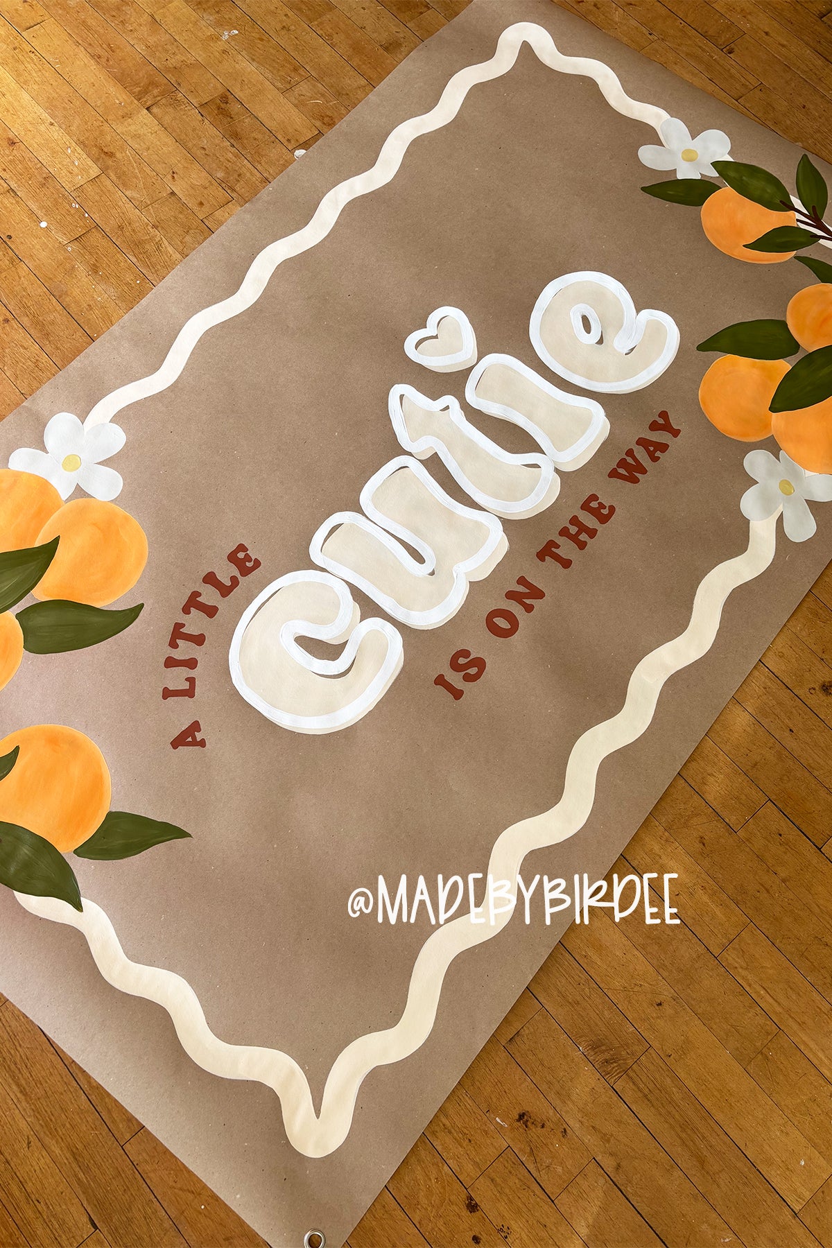 Little Cutie | Custom Baby Shower Banner | Personalized Party Decor