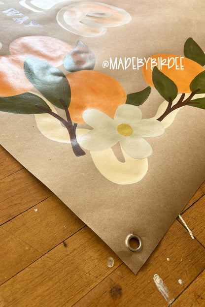 Little Cutie | Custom Baby Shower Banner | Personalized Party Decor