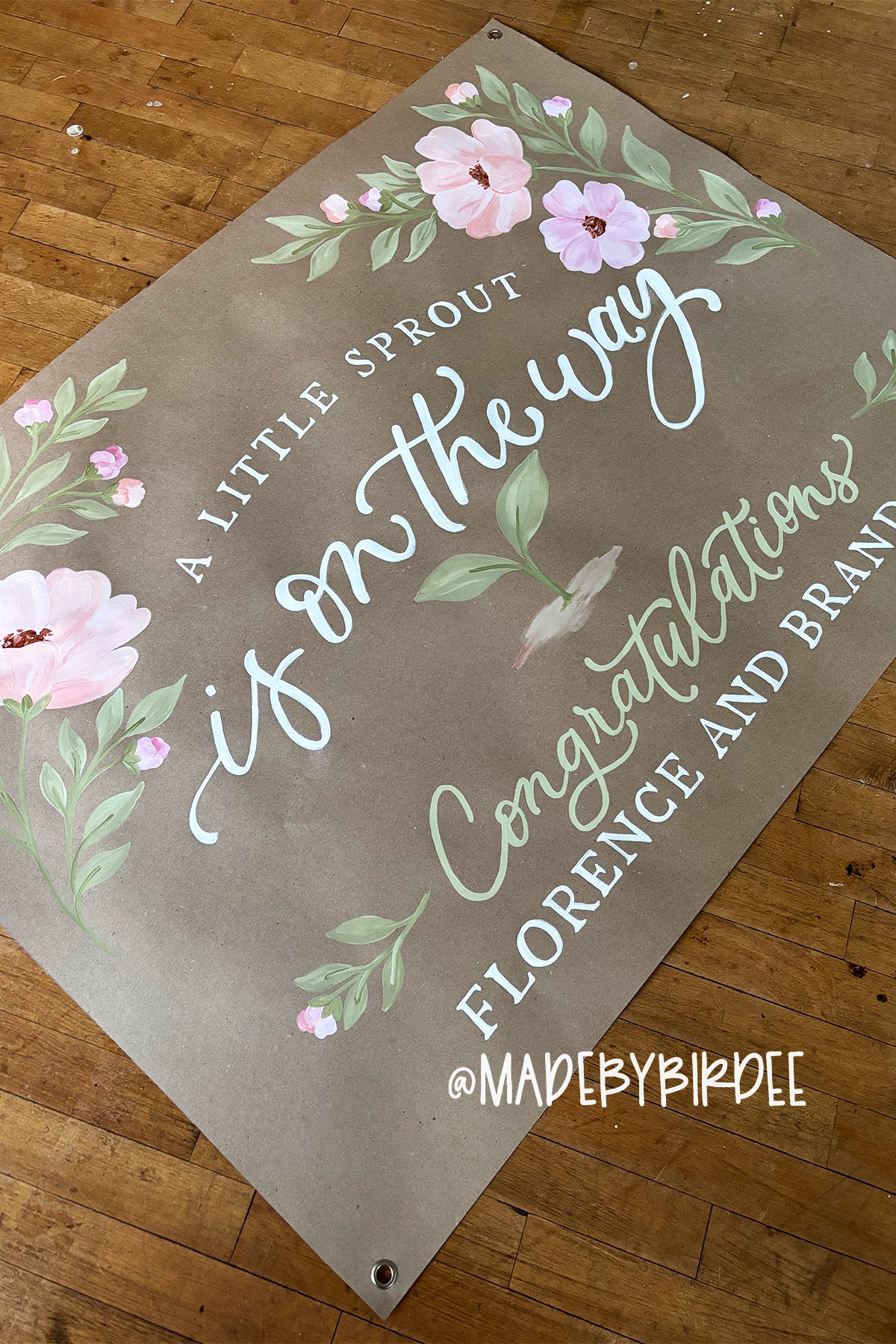 Little Sprout | Custom Baby Shower Banner | Personalized Party Decor