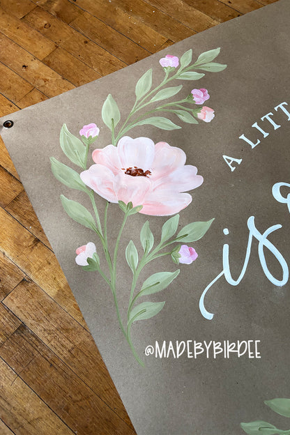 Little Sprout | Custom Baby Shower Banner | Personalized Party Decor