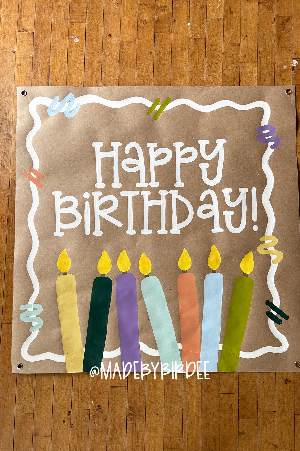 Birthday Candles | Custom Birthday Banner | Personalized Party Decor