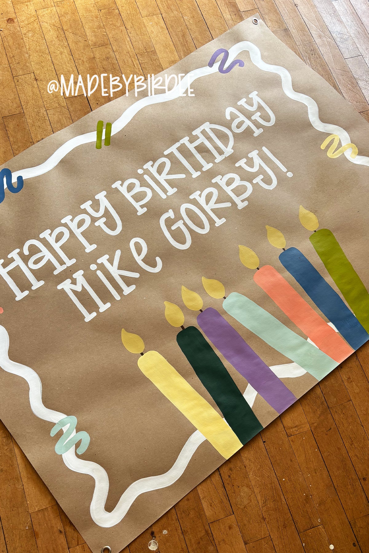 Birthday Candles | Custom Birthday Banner | Personalized Party Decor