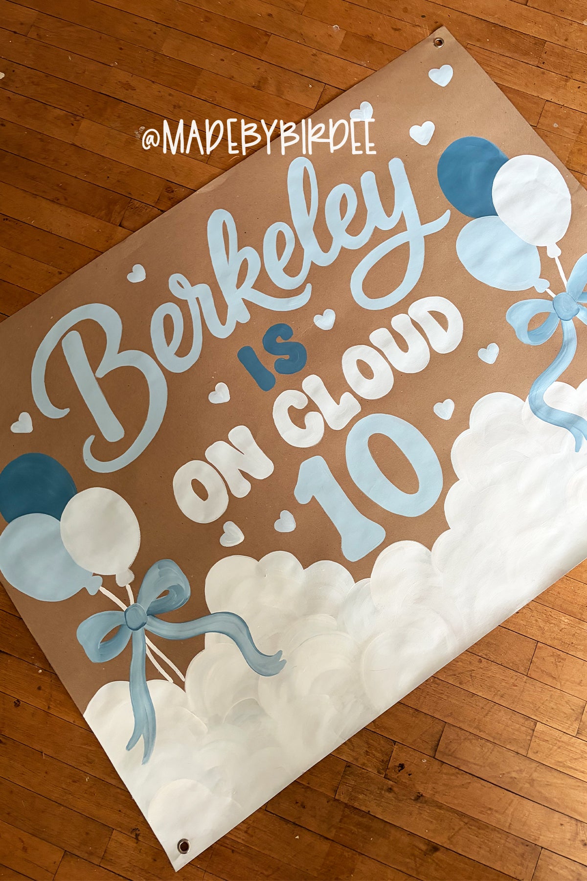 Cloud Birthday | Custom Birthday Banner | Personalized Party Decor