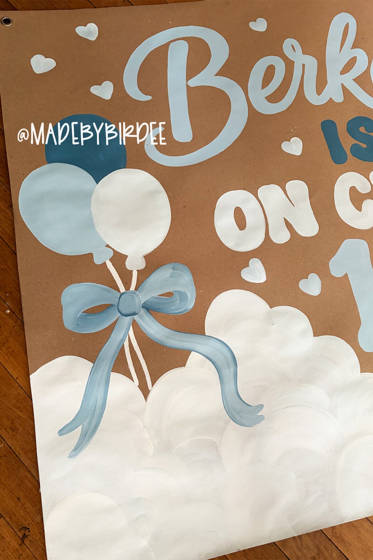 Cloud Birthday | Custom Birthday Banner | Personalized Party Decor