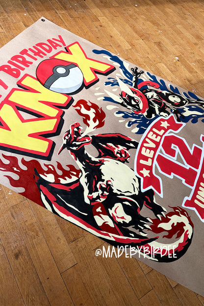 Pokemon Birthday | Custom Birthday Banner | Personalized Party Decor