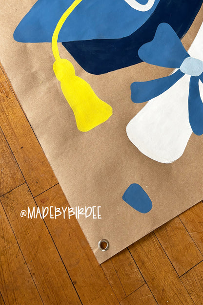 Confetti Grad | Custom Graduation Banner | Personalized Party Decor