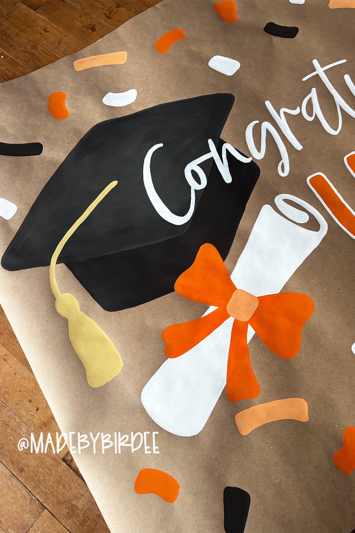 Confetti Grad | Custom Graduation Banner | Personalized Party Decor