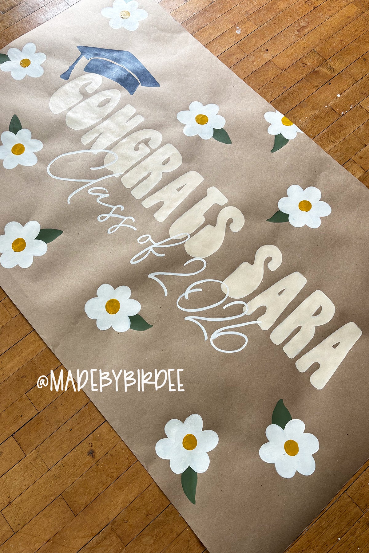 Daisy Grad | Custom Graduation Banner | Personalized Party Decor