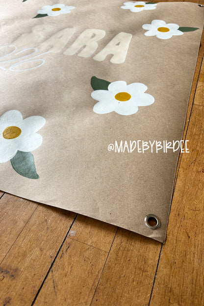 Daisy Grad | Custom Graduation Banner | Personalized Party Decor