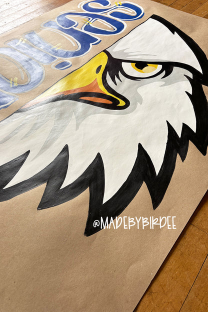 Senior Eagles | Custom Graduation Banner | Personalized Party Decor