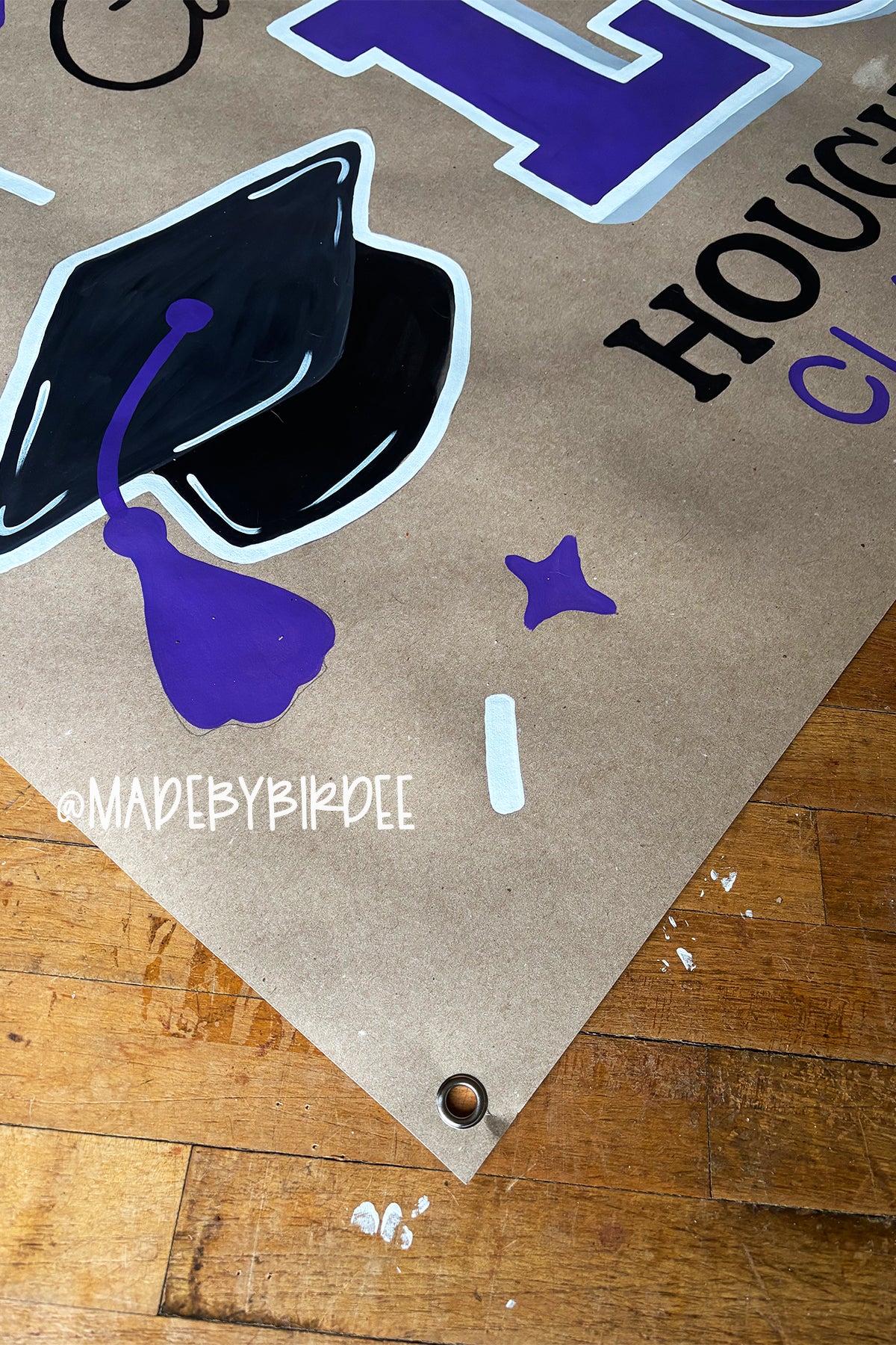 Flag Grad | Custom Graduation Banner | Personalized Party Decor