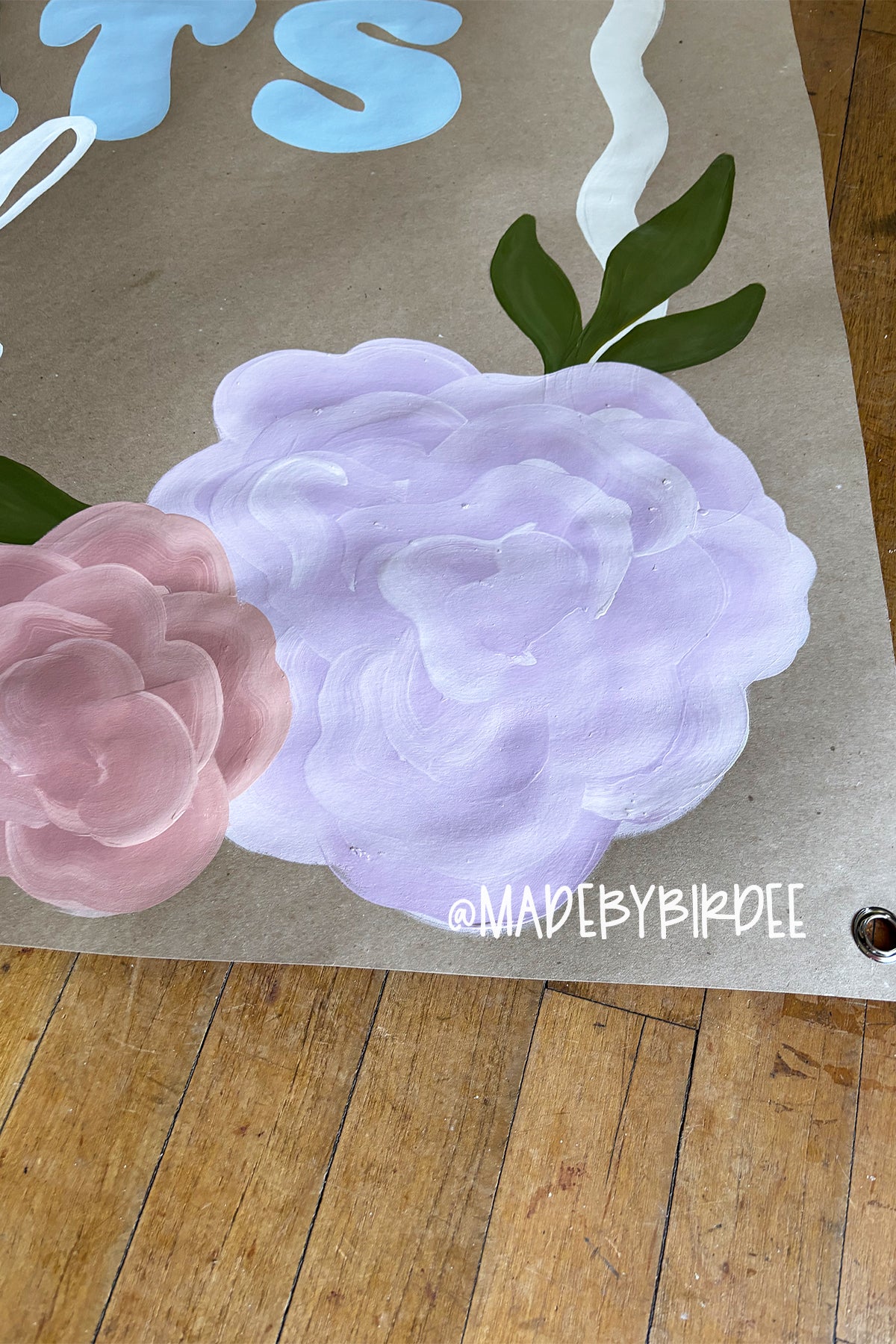 Floral Grad | Custom Graduation Banner | Personalized Party Decor