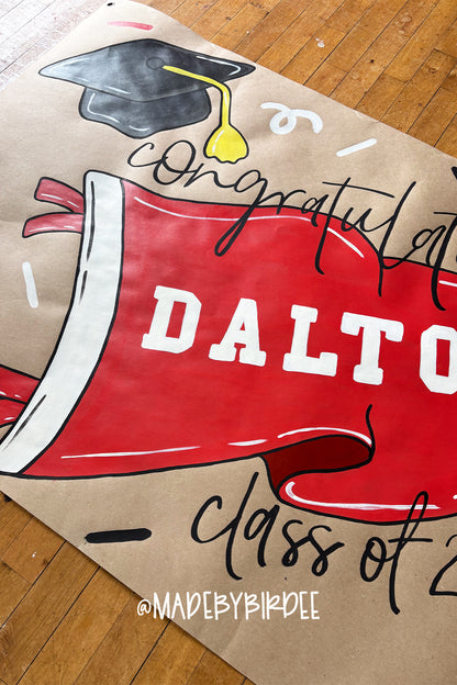 Pennant Grad | Custom Graduation Banner | Personalized Party Decor