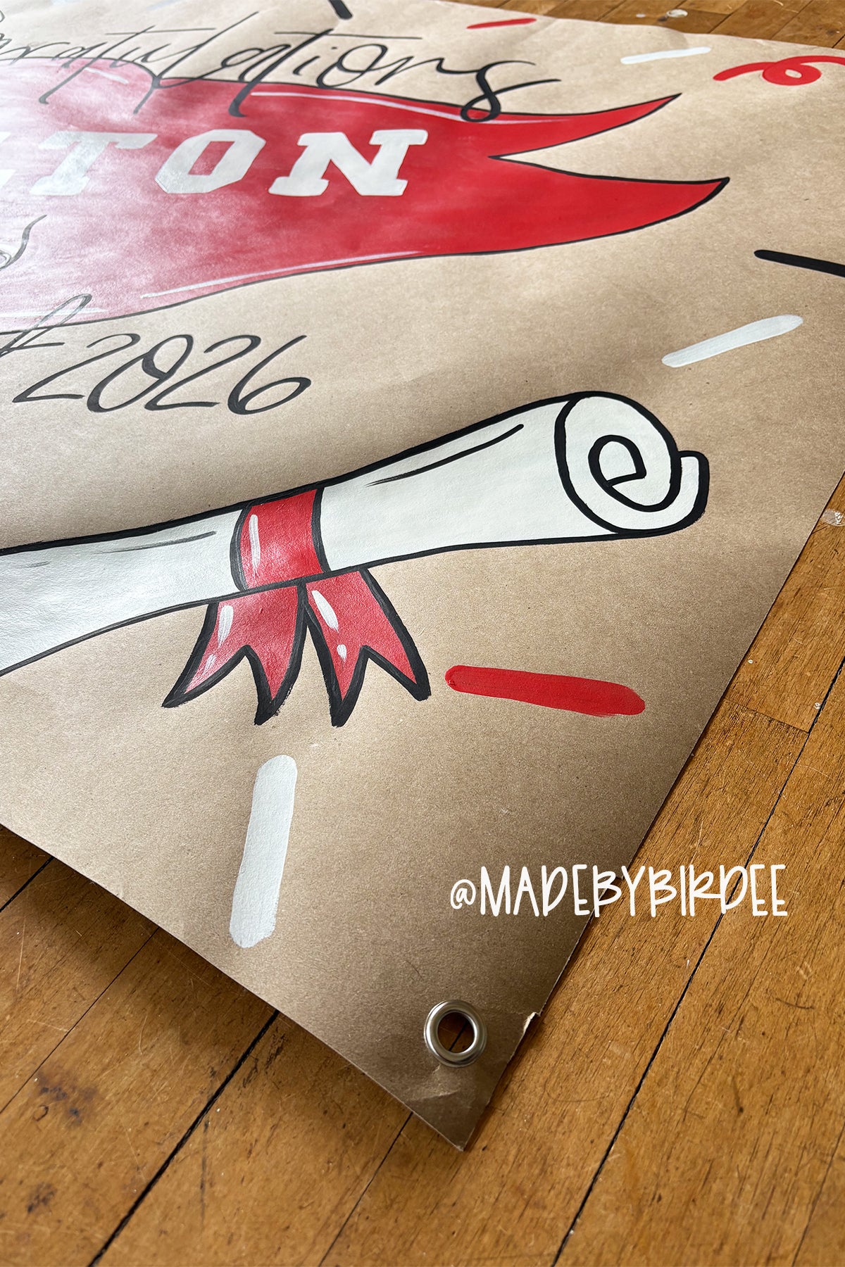 Pennant Grad | Custom Graduation Banner | Personalized Party Decor