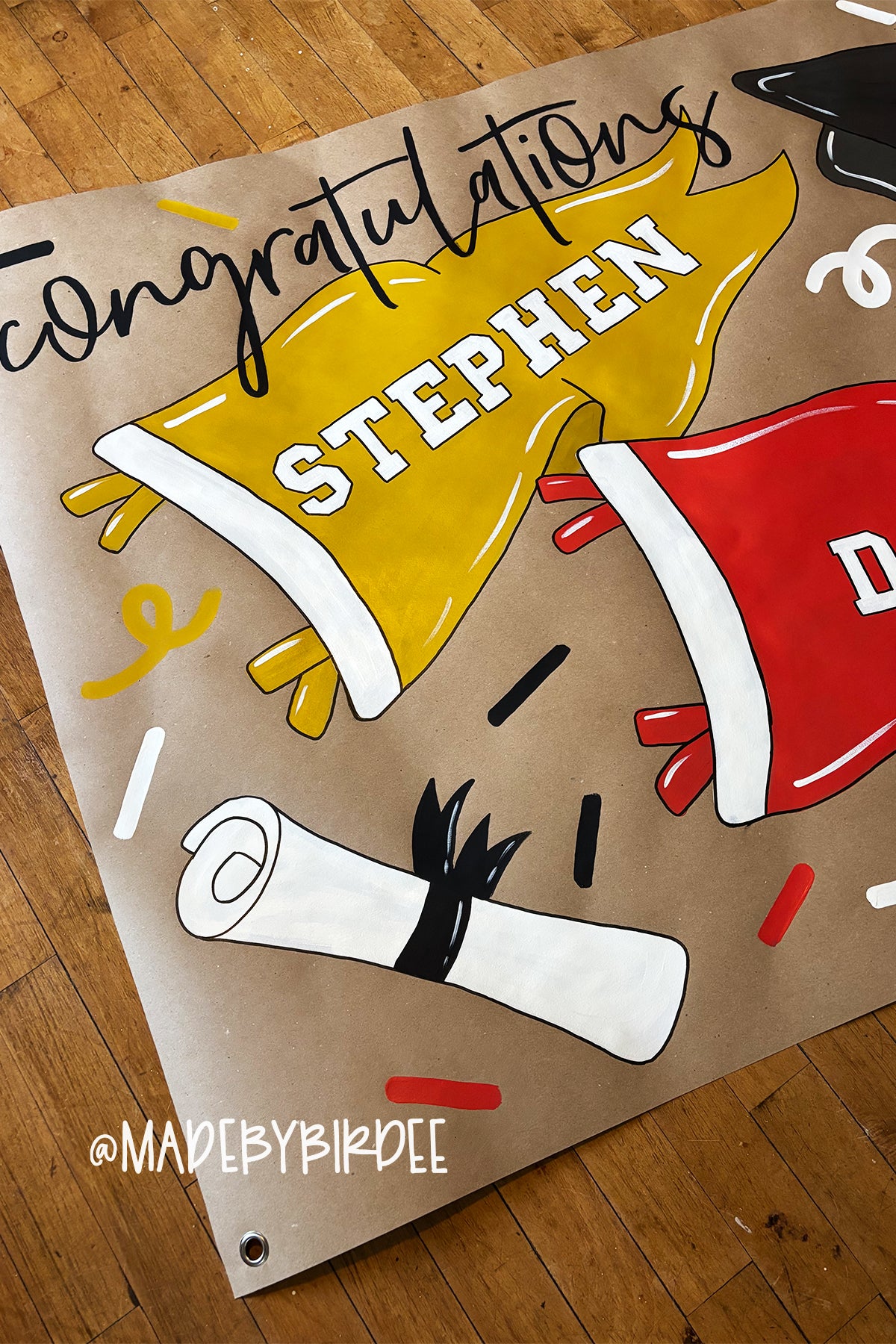 Pennant Grad | Custom Graduation Banner | Personalized Party Decor