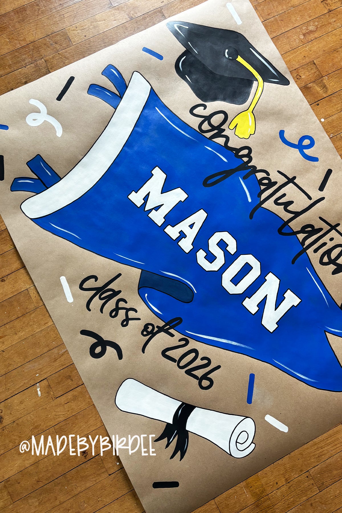 Pennant Grad | Custom Graduation Banner | Personalized Party Decor